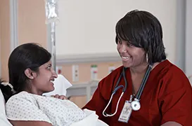 A stethoscope placed over a chest X-ray image