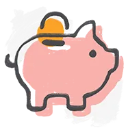 piggy bank illustration