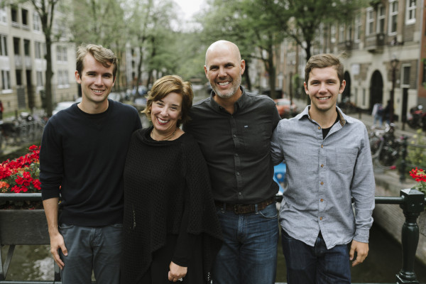 Company founders Aimee and Bill LaCalle with their sons. 