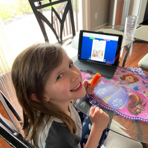 continued sales marketing director Tiffany Ritz juggles working from home with kids during the COVID-19 outbreak.